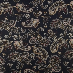 Chiffon Paisley nachtblau