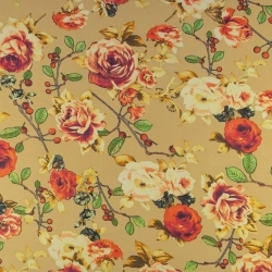 Chiffon Blumen orange