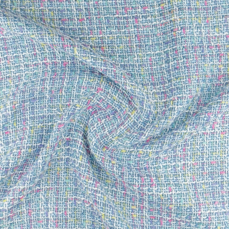 TCHL001 | Tweed-Bouclé in himmelblau - 3