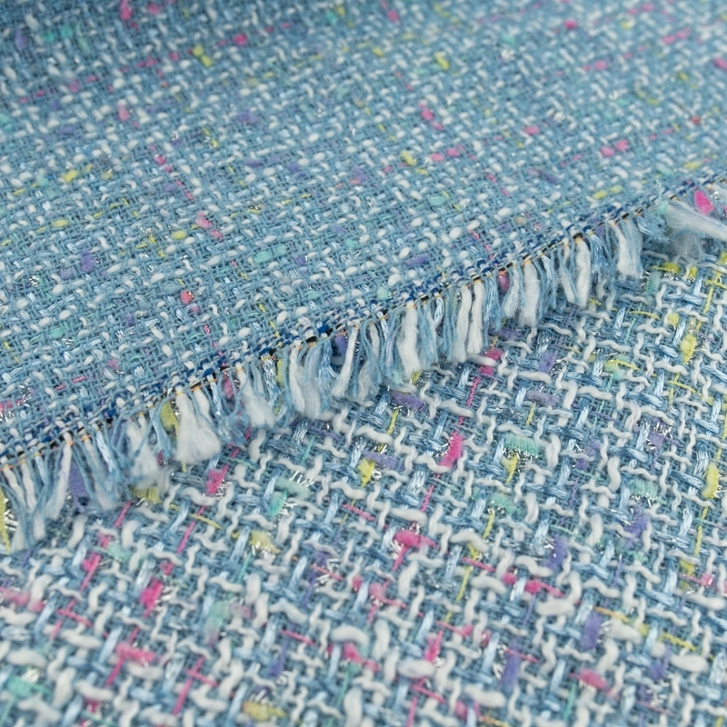 TCHL001 | Tweed-Bouclé in himmelblau - 5