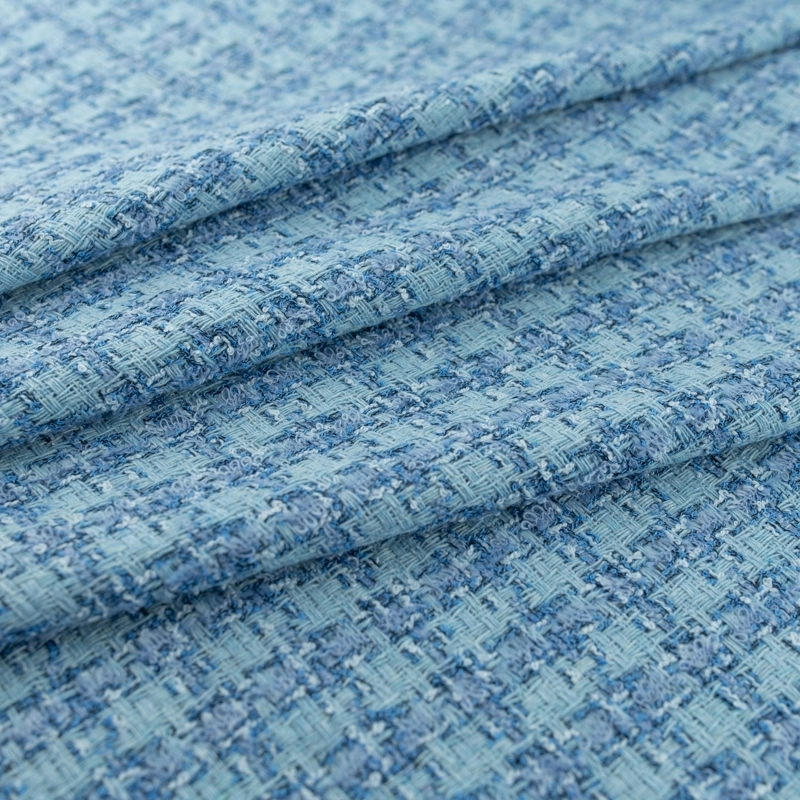 TCHL003 | Tweed-Bouclé blau - 3