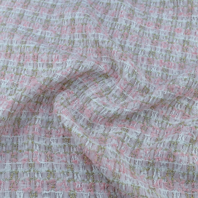 TCHL009 | Tweed-Bouclé rosa - 4