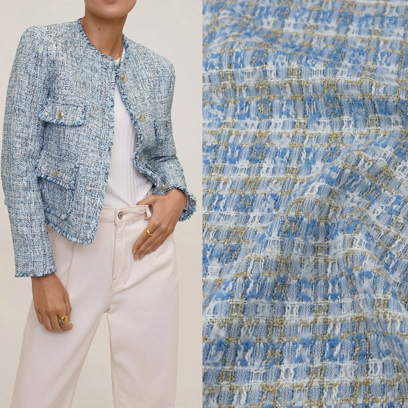 TCHL010 | Tweed-Bouclé himmelblau - 2