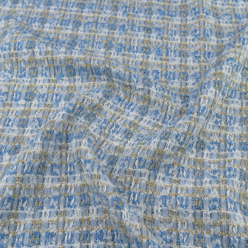 TCHL010 | Tweed-Bouclé himmelblau - 4