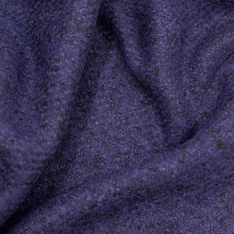 BOU022 | Gewalkter Strick-Boucle violett melange - 2