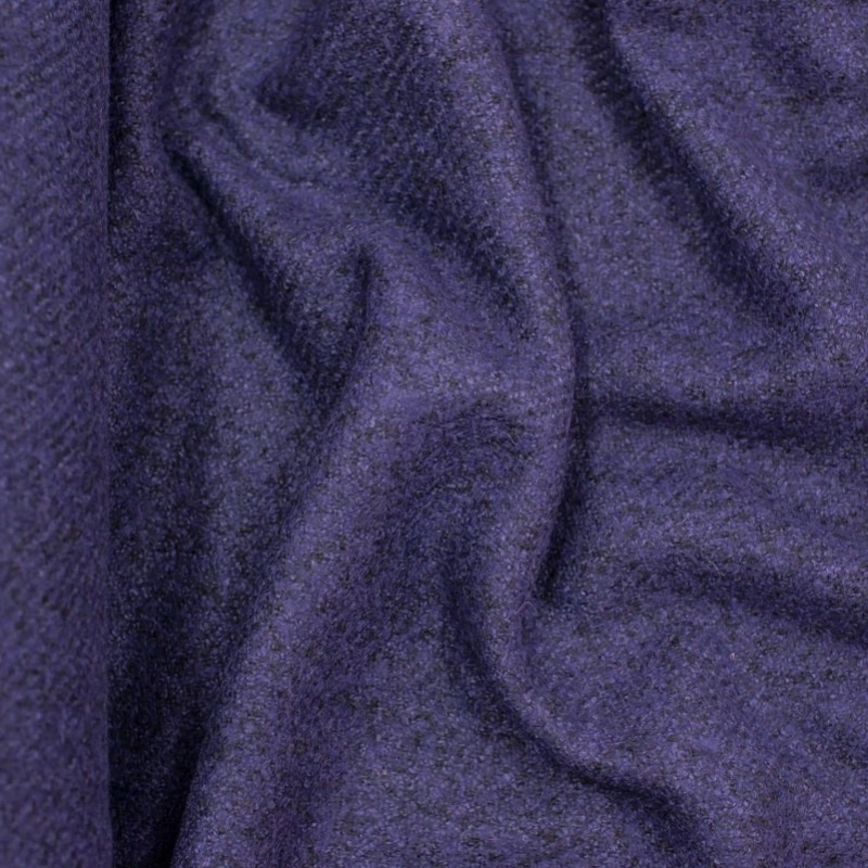 BOU022 | Gewalkter Strick-Boucle violett melange - 4