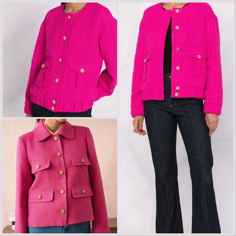 TCHL014 | Tweed-Bouclé fuchsia - 2