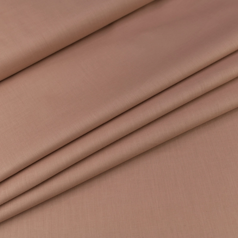 POPH2002 | Baumwollpopeline in dunkelbeige - 1