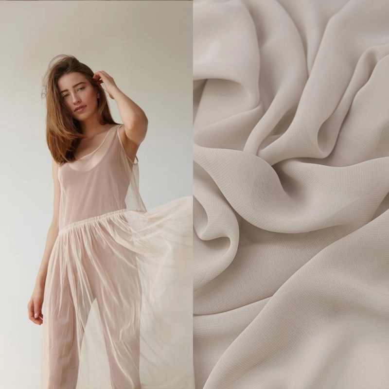 SZY009 | Chiffon beige - 3