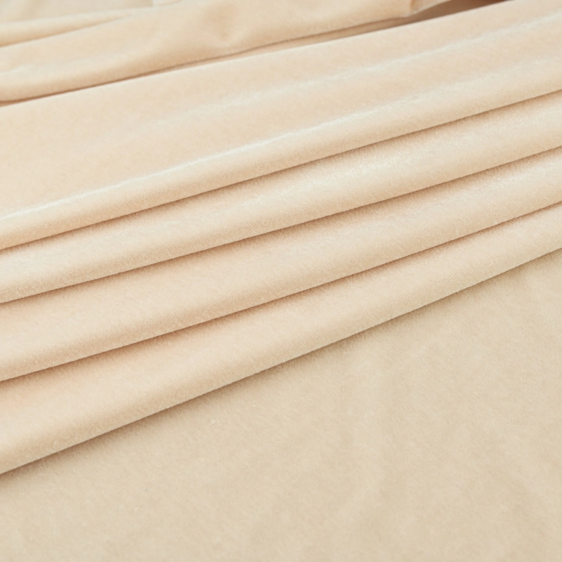 Stretchsamt Cuba, Velour sand - 1