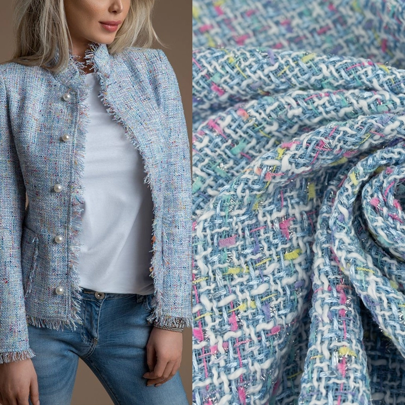 Chanelstoff himmelblau - 5