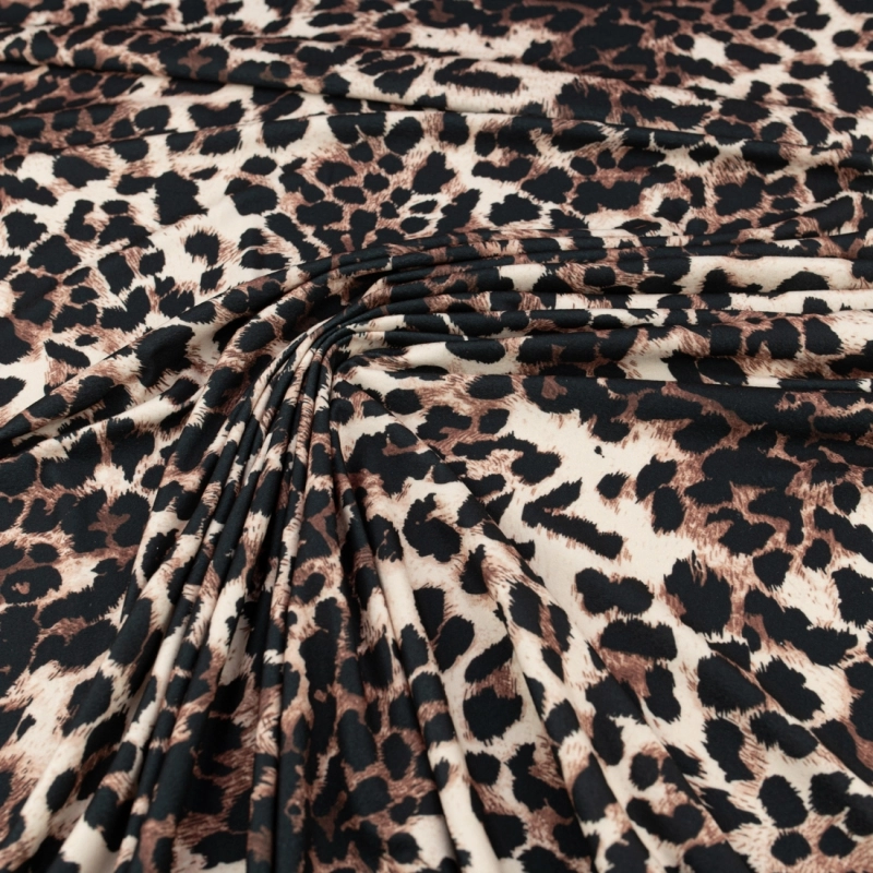 Jersey ITY Kimo Leopard braun-beige - 1