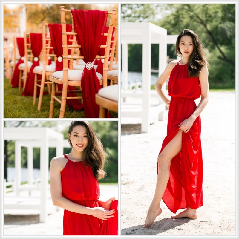 SZY020 | Chiffon rot - 2