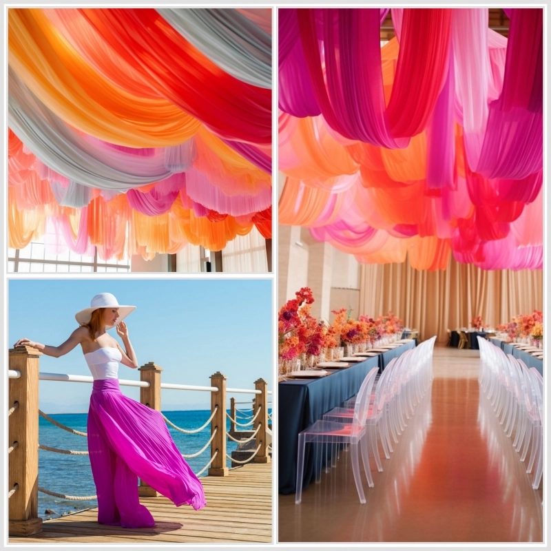 SZY018 | Chiffon koralle - 2