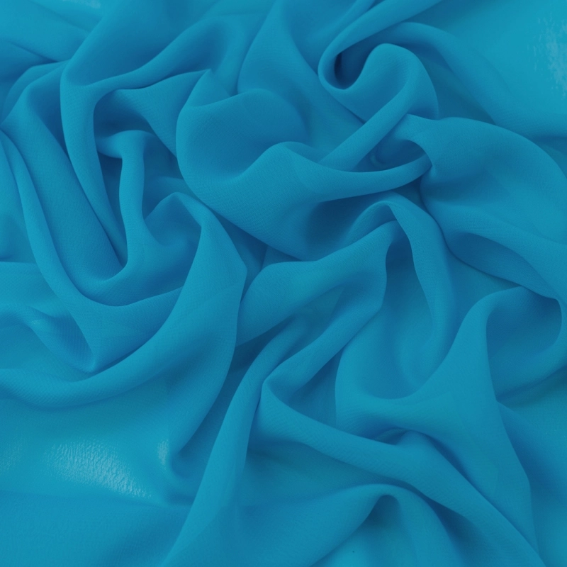 SZY011 | Chiffon türkisblau - 4