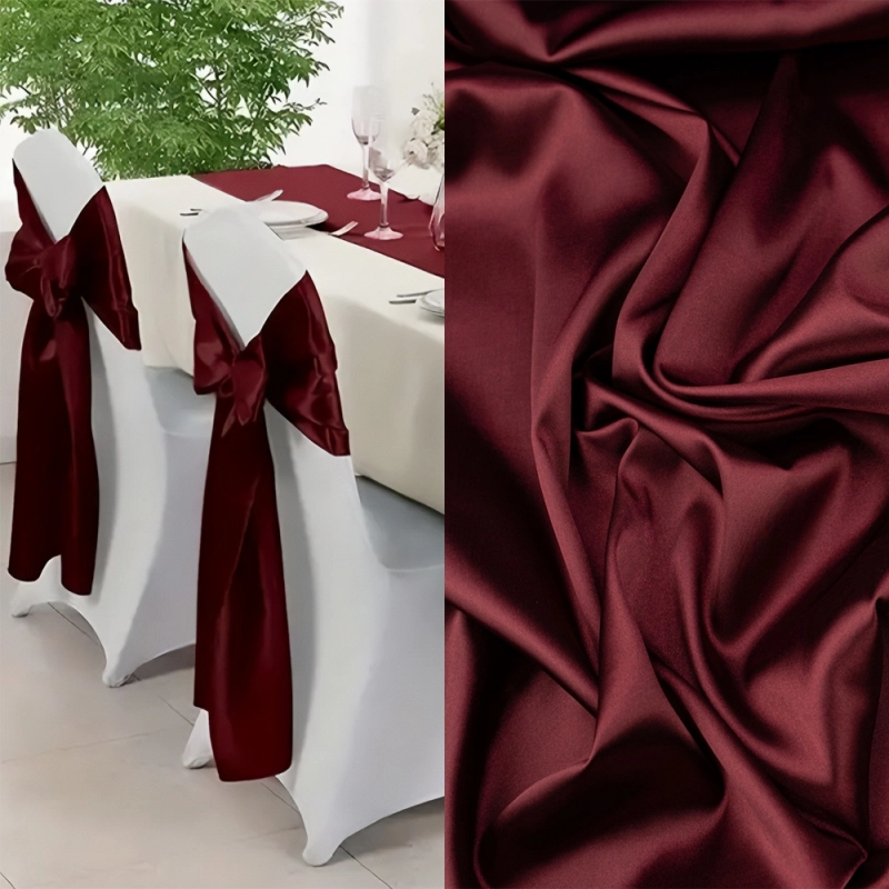 SAL023 | Stretch Satin bordeauxrot - 2