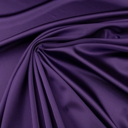 Stretch Satin dunkellila - 1