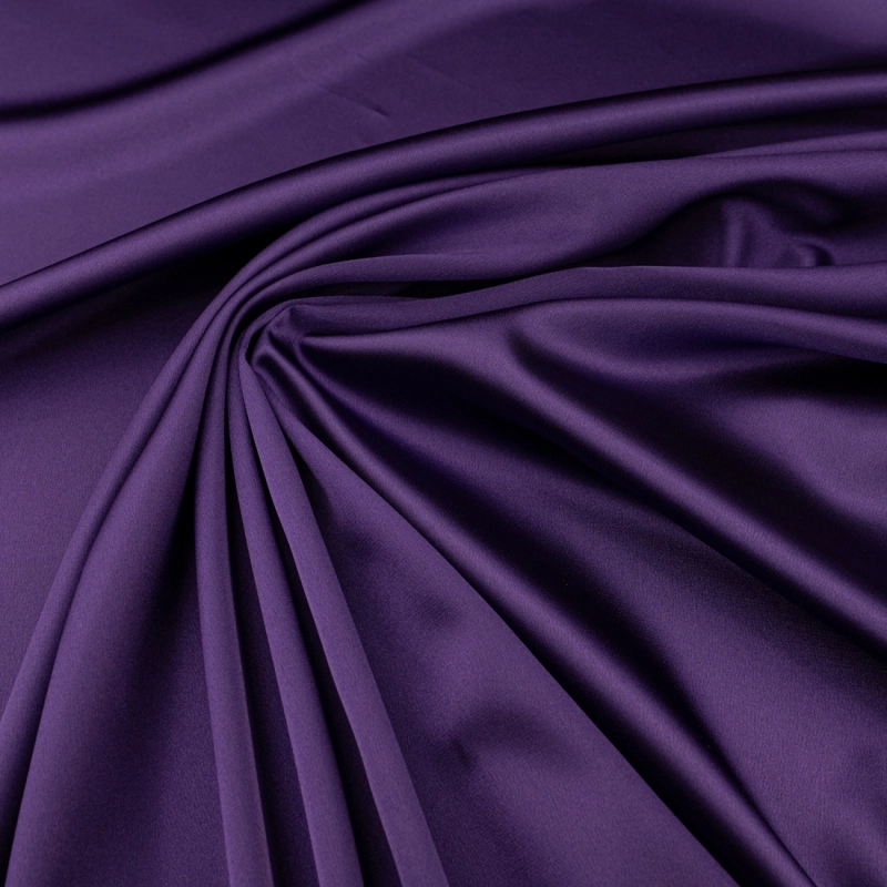 SAL032 | Stretch Satin dunkellila - 1