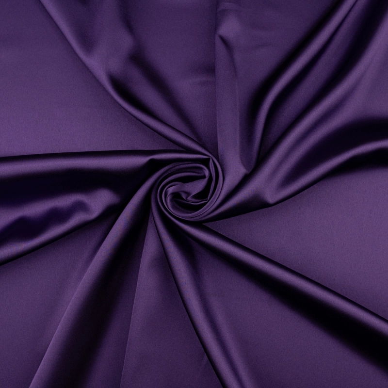 SAL032 | Stretch Satin dunkellila - 3