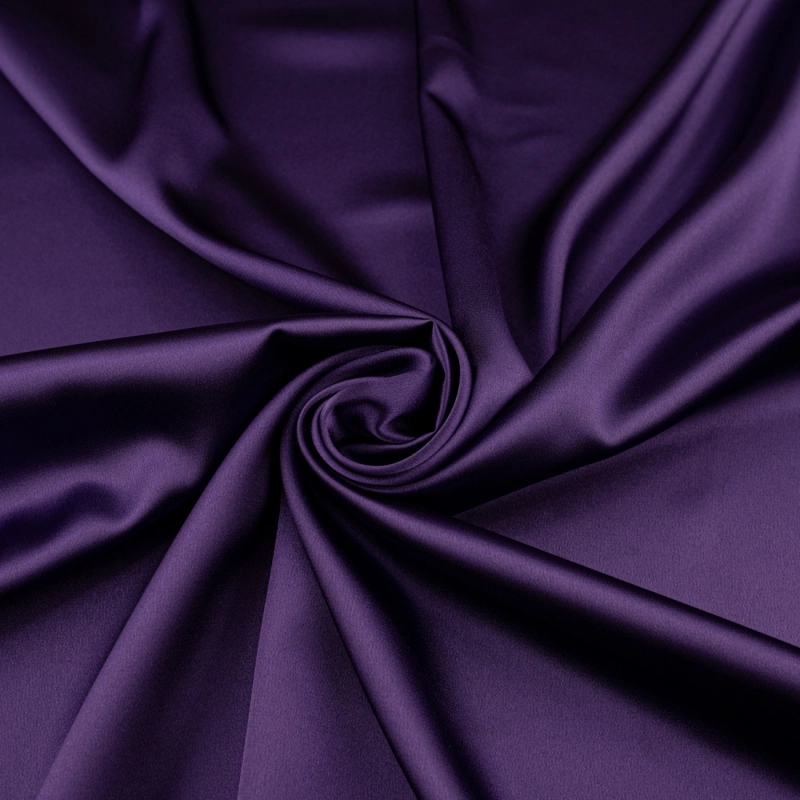 SAL032 | Stretch Satin dunkellila - 5