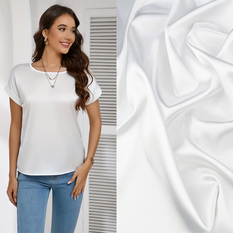 SAL001 | Stretch Satin weiß - 2