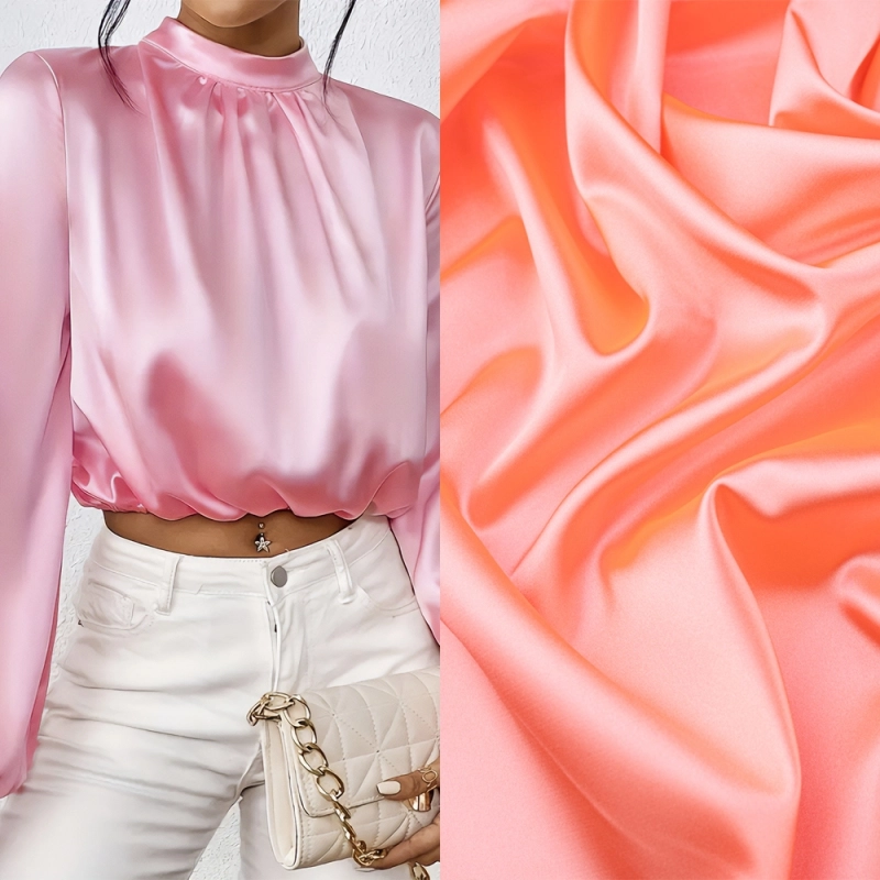 SAL004 | Stretch Satin neonrosa - 2
