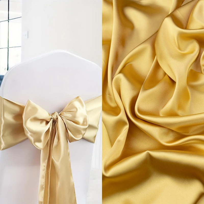 SAL012 | Stretch Satin gelbgold - 2