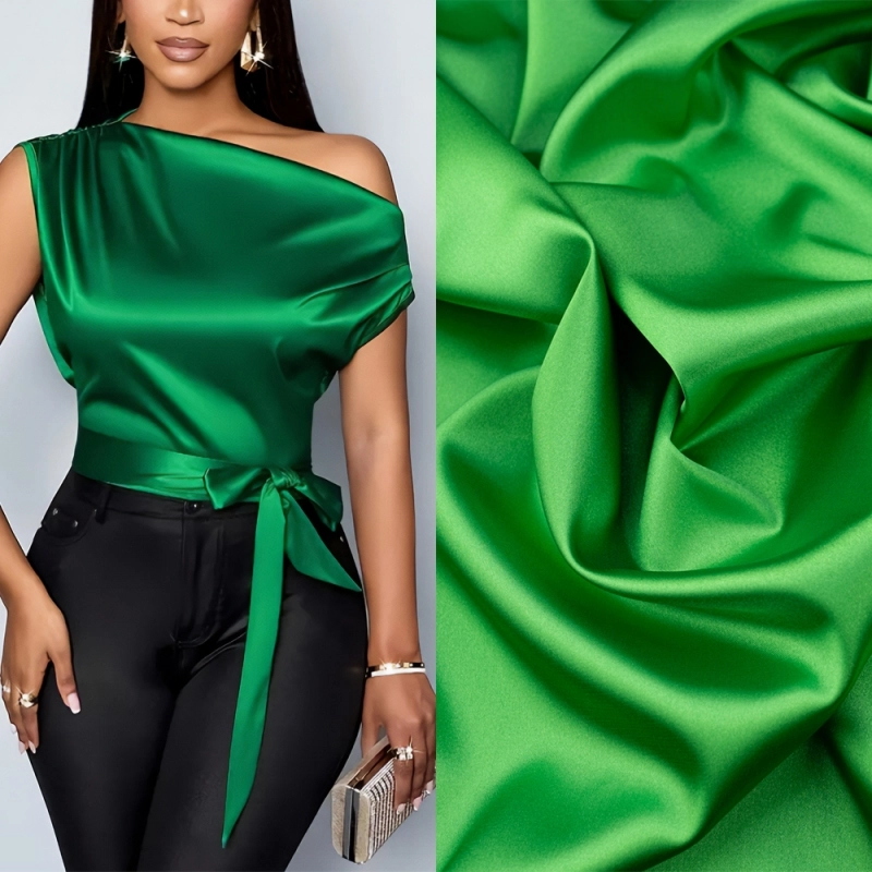 SAL035 | Stretch Satin grün - 2