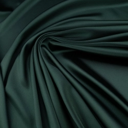 Stretch Satin dunkelgrün - 1
