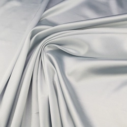 Stretch Satin hellgrau - 1
