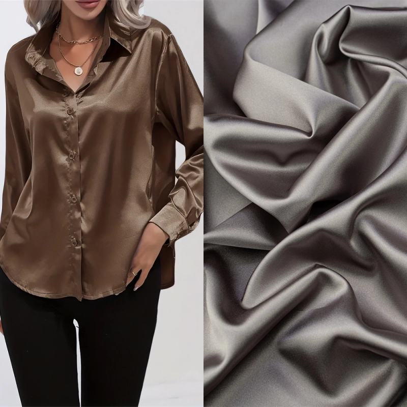 SAL046 | Stretch Satin hellbraun - 2