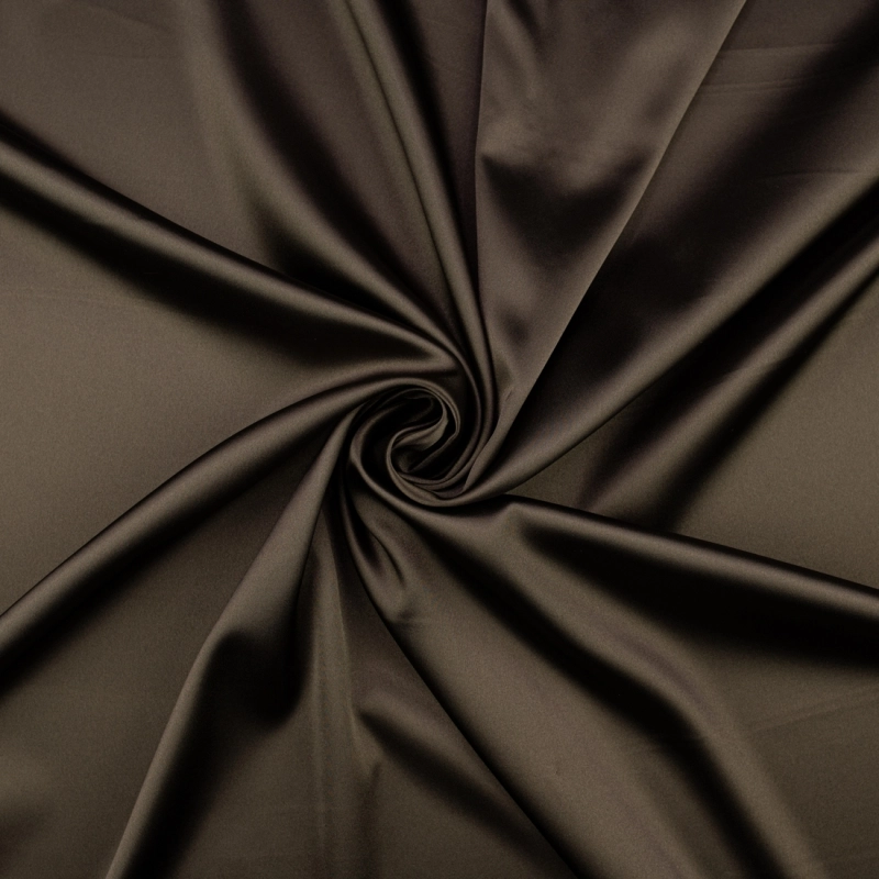 SAL047 | Stretch Satin schokoladenbraun - 3