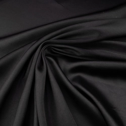 Stretch Satin schwarz - 1