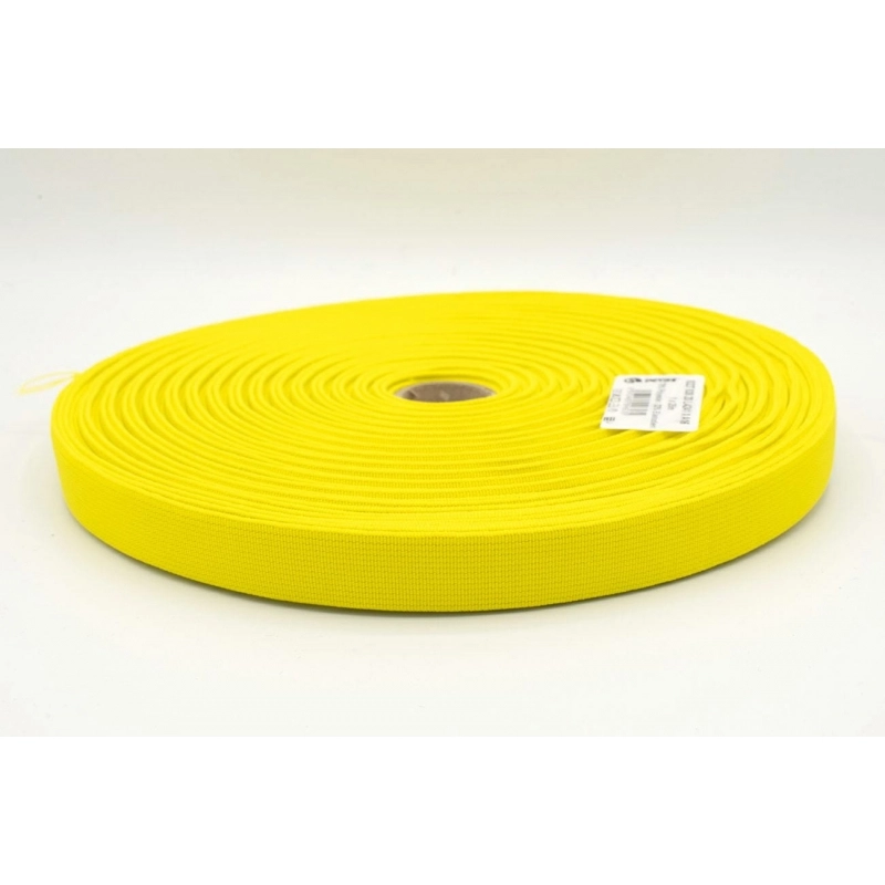 KAT18525 | Gewebtes Gummiband 20mm neongelb - 1