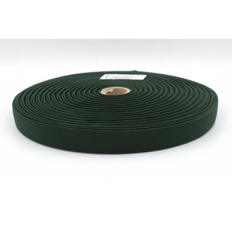 KAT17956 | Gewebtes Gummiband 20mm dunkelgrün - 1