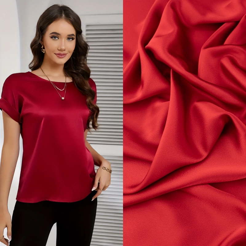 SAT014 | Crêpe Satin rot - 2