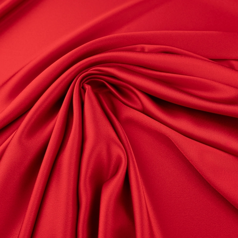 SAT014 | Crêpe Satin rot - 5