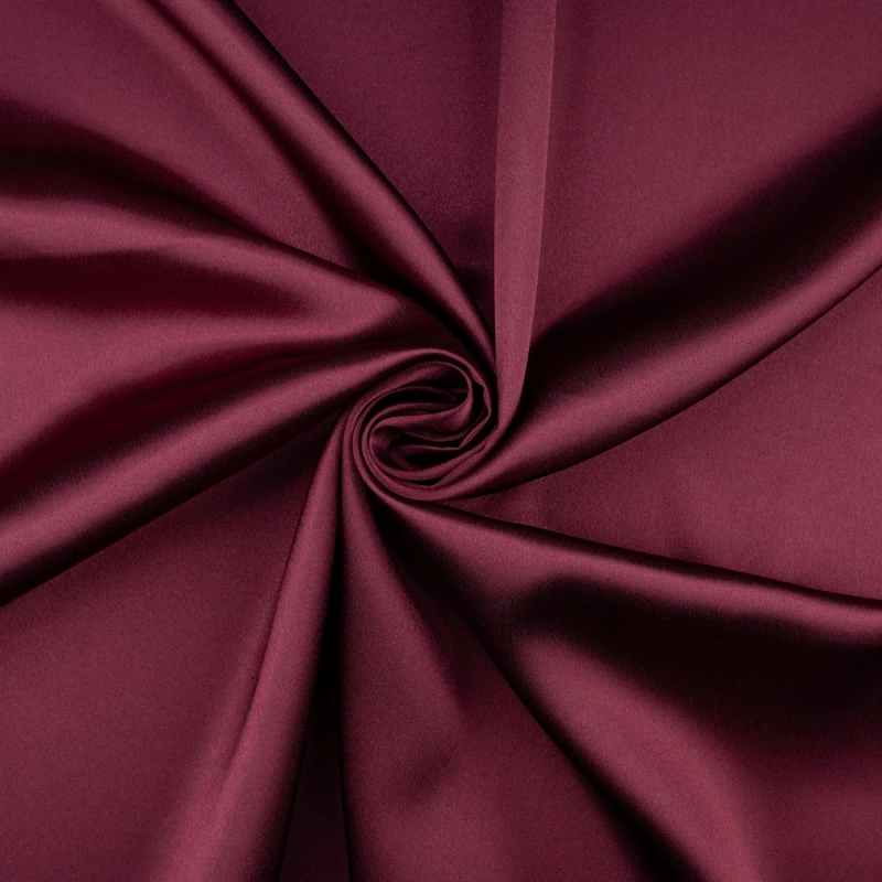 SAT016 | Crêpe Satin burgunder - 1