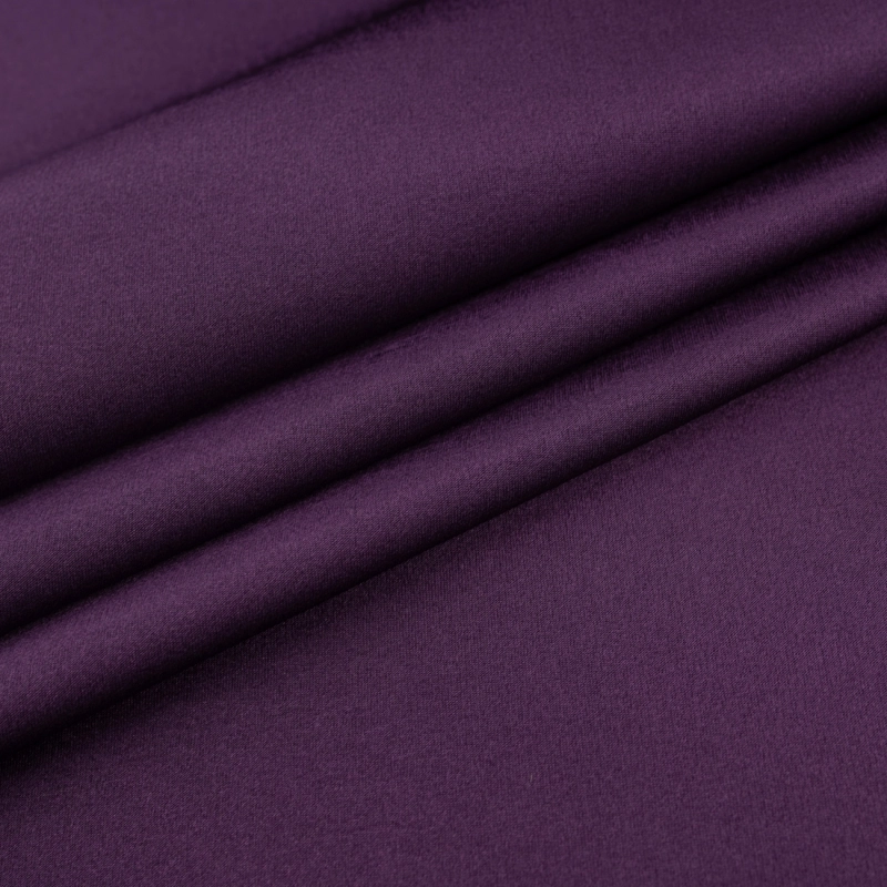 SAT020 | Crêpe Satin aubergine - 3