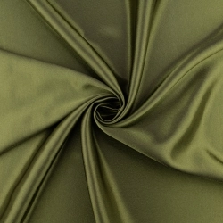 Crêpe Satin oliv - 1
