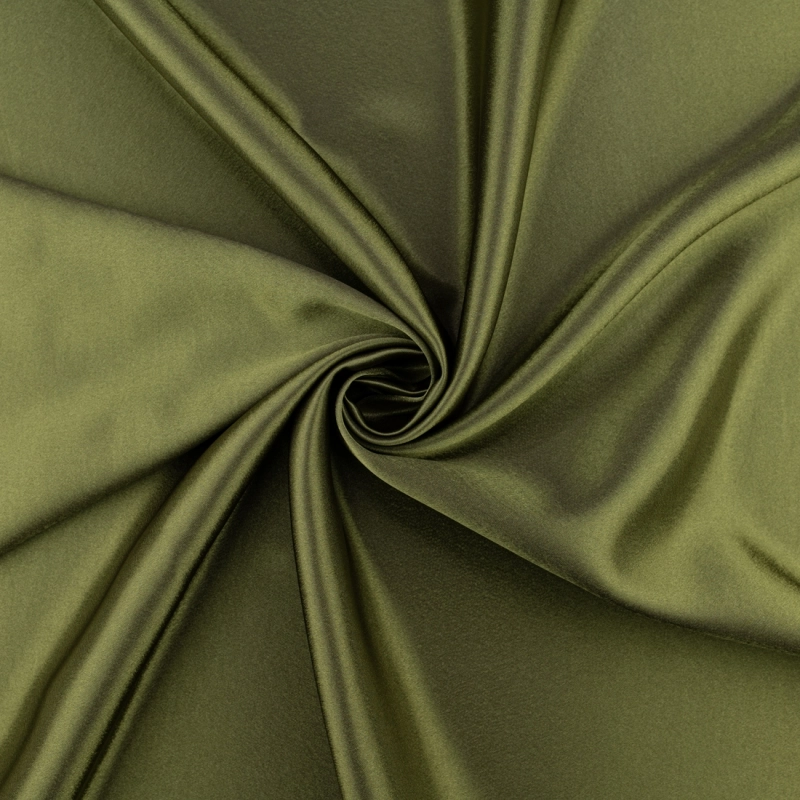 SAT025 | Crêpe Satin oliv - 1