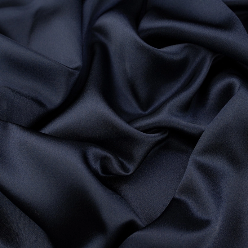 SAT033 | Crêpe Satin dunkelblau - 4