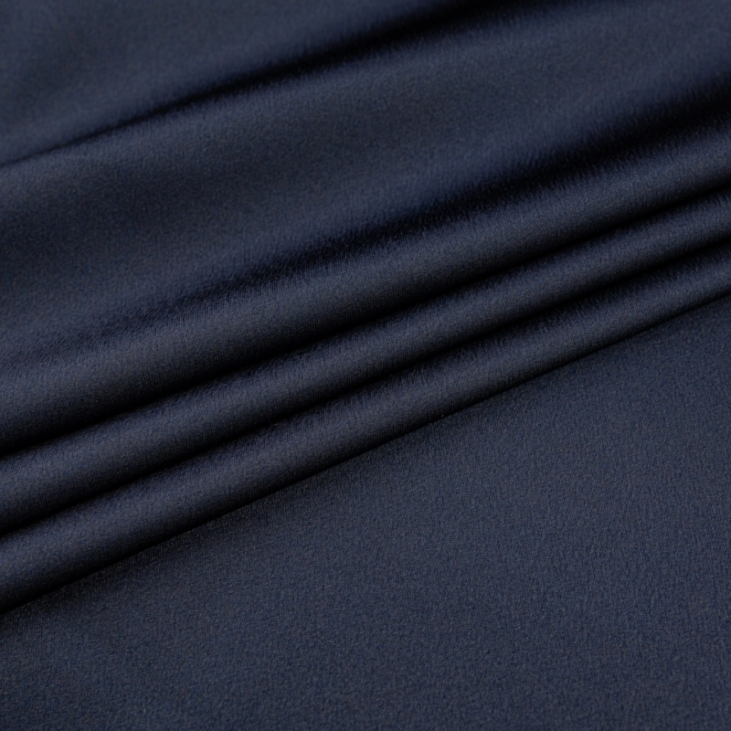SAT033 | Crêpe Satin dunkelblau - 3