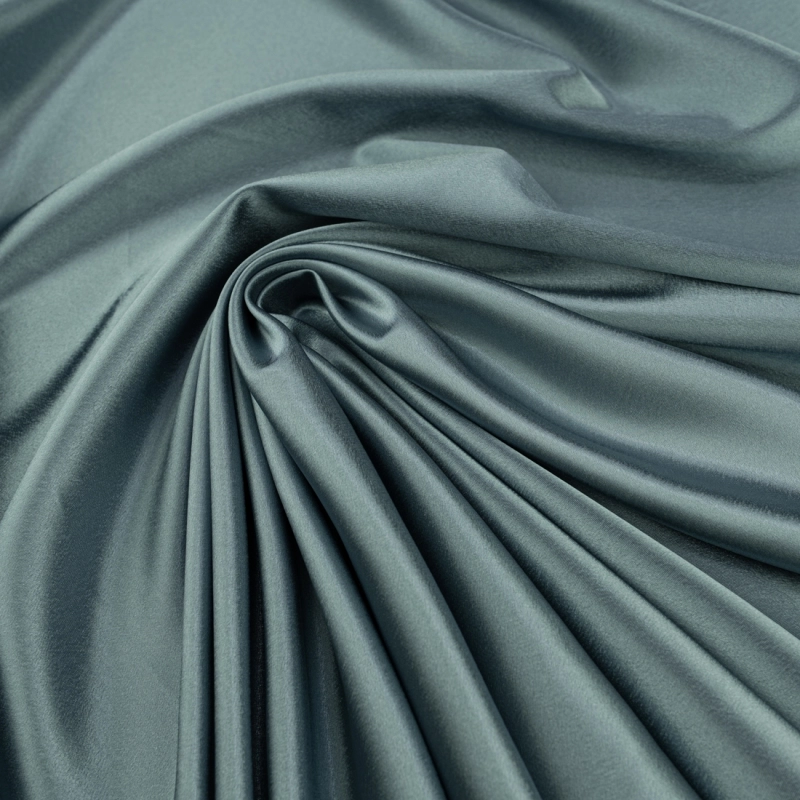 SAT036 | Crêpe Satin silbergrau - 5