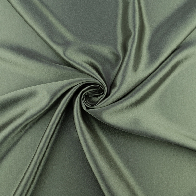 SAT037 | Crêpe Satin graugrün - 1