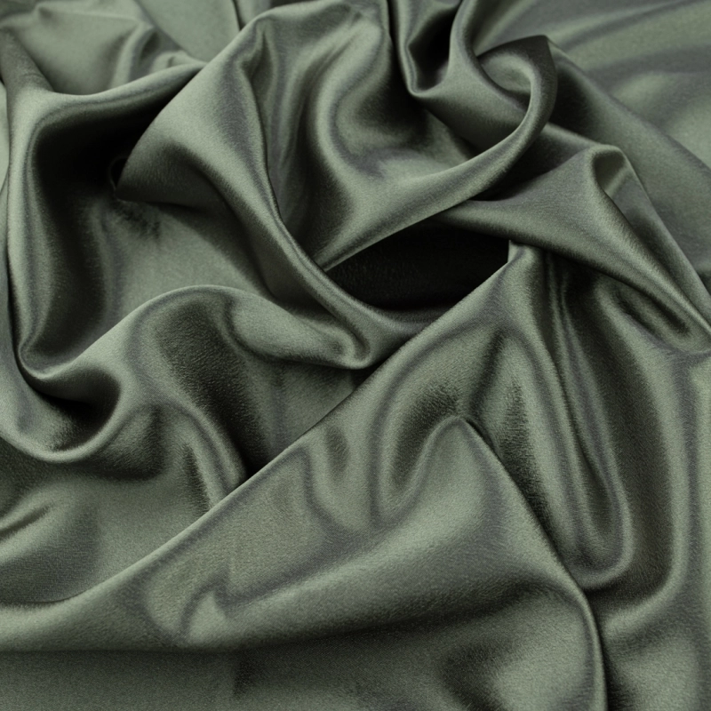 SAT037 | Crêpe Satin graugrün - 4