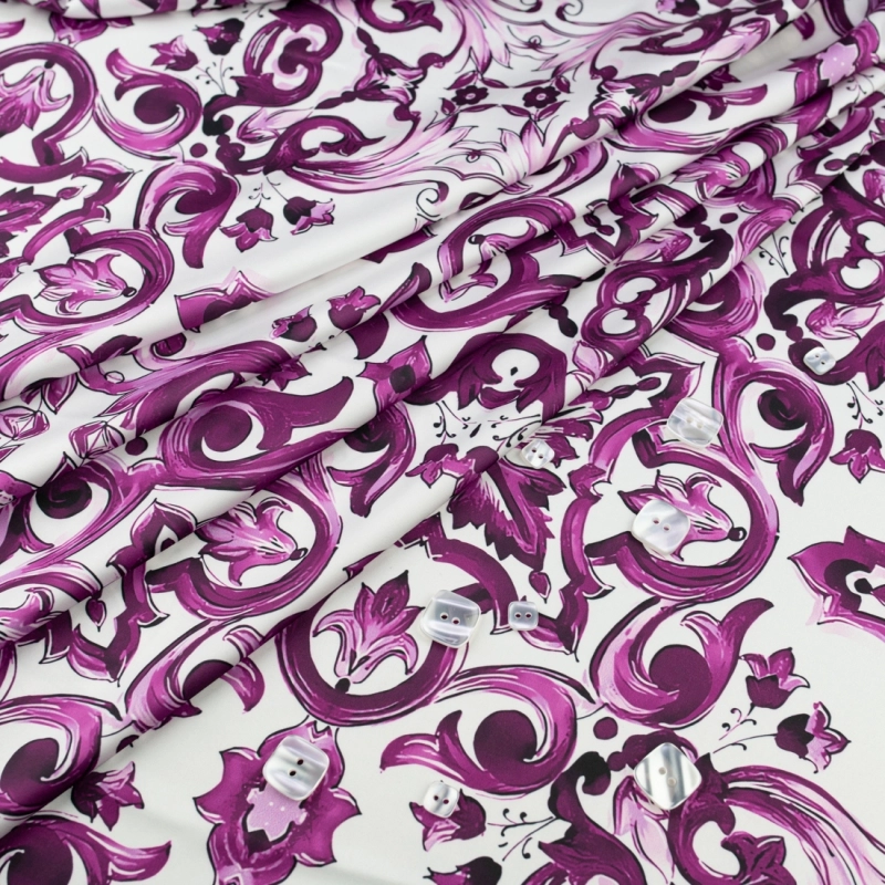 SZJ.BM.7310A | Seidenchiffon majolika violett - 1