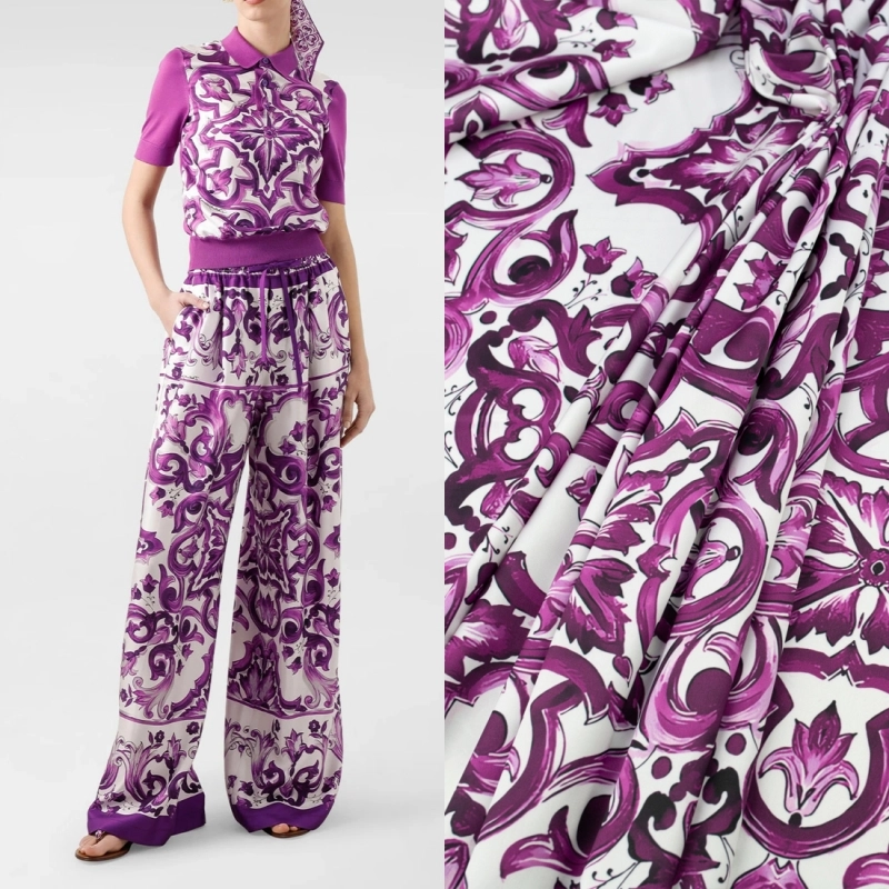 SZJ.BM.7310A | Seidenchiffon majolika violett - 2
