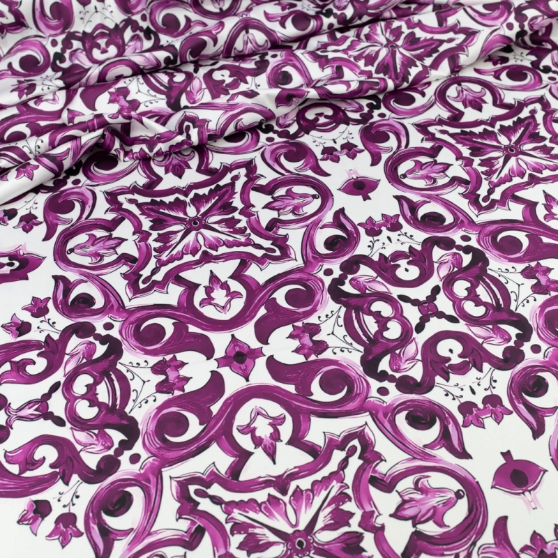 SZJ.BM.7310A | Seidenchiffon majolika violett - 4