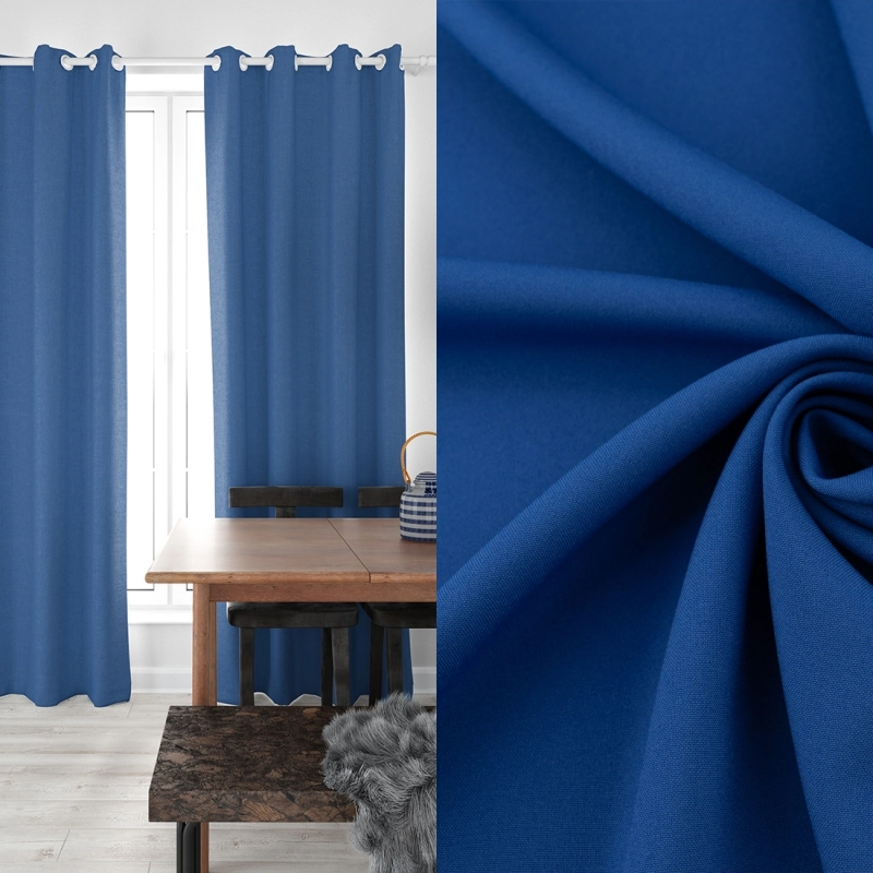 PAN055 | Klassischer Polyesterstoff Panama blau - 2